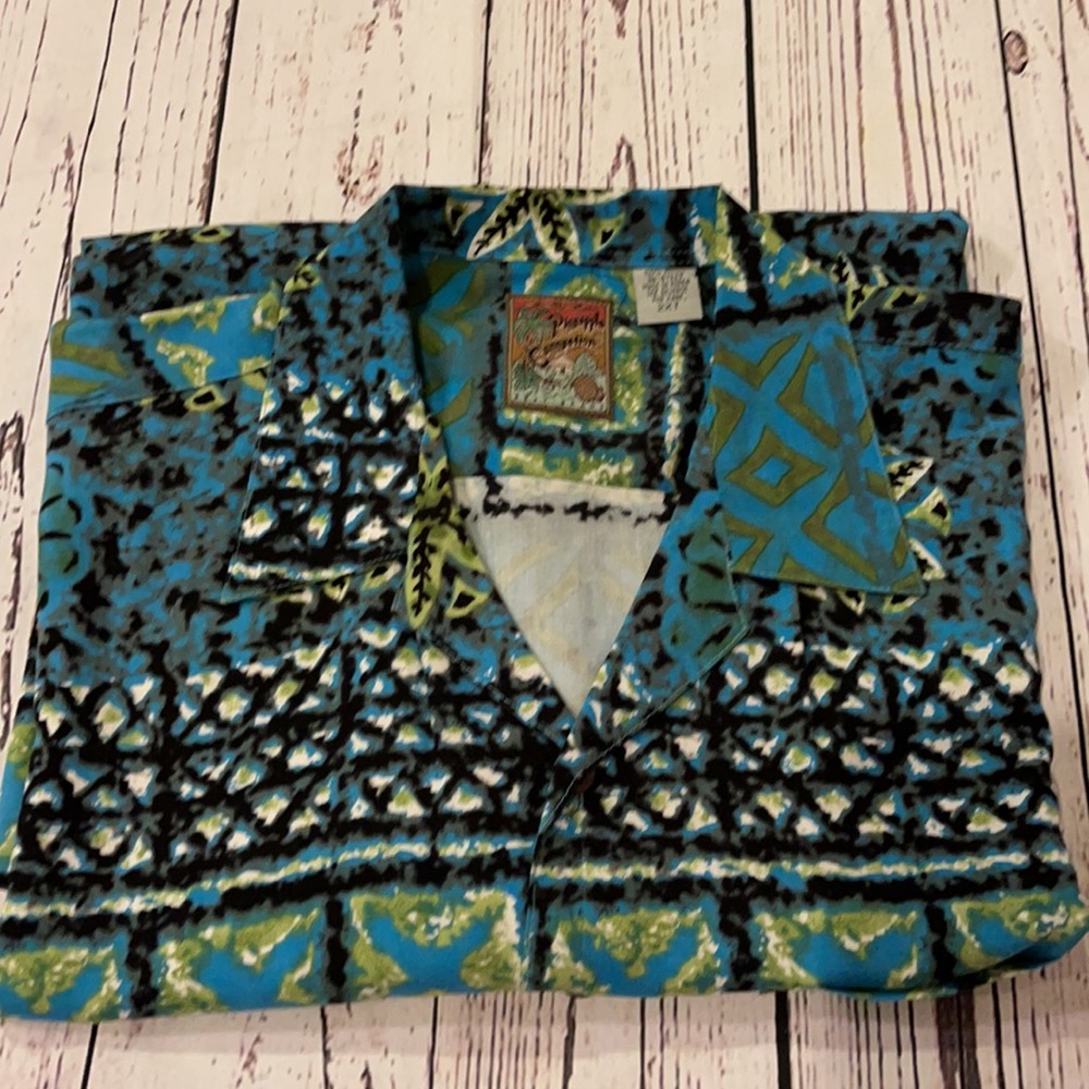 Pineapple Connection Teal Hawaiian shirt